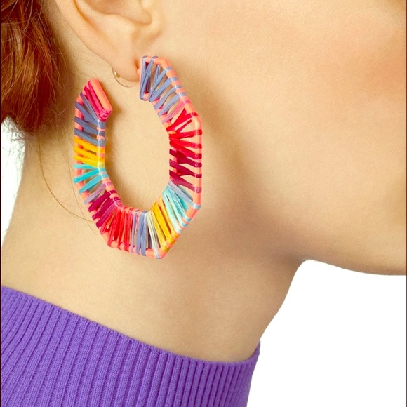 Geometric Threaded Multi color Earrings